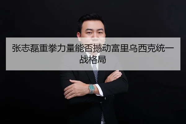 张志磊重拳力量能否撼动富里乌西克统一战格局